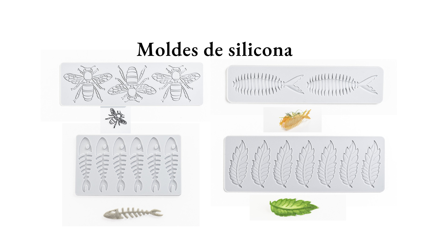 Molde de silicona en formas.