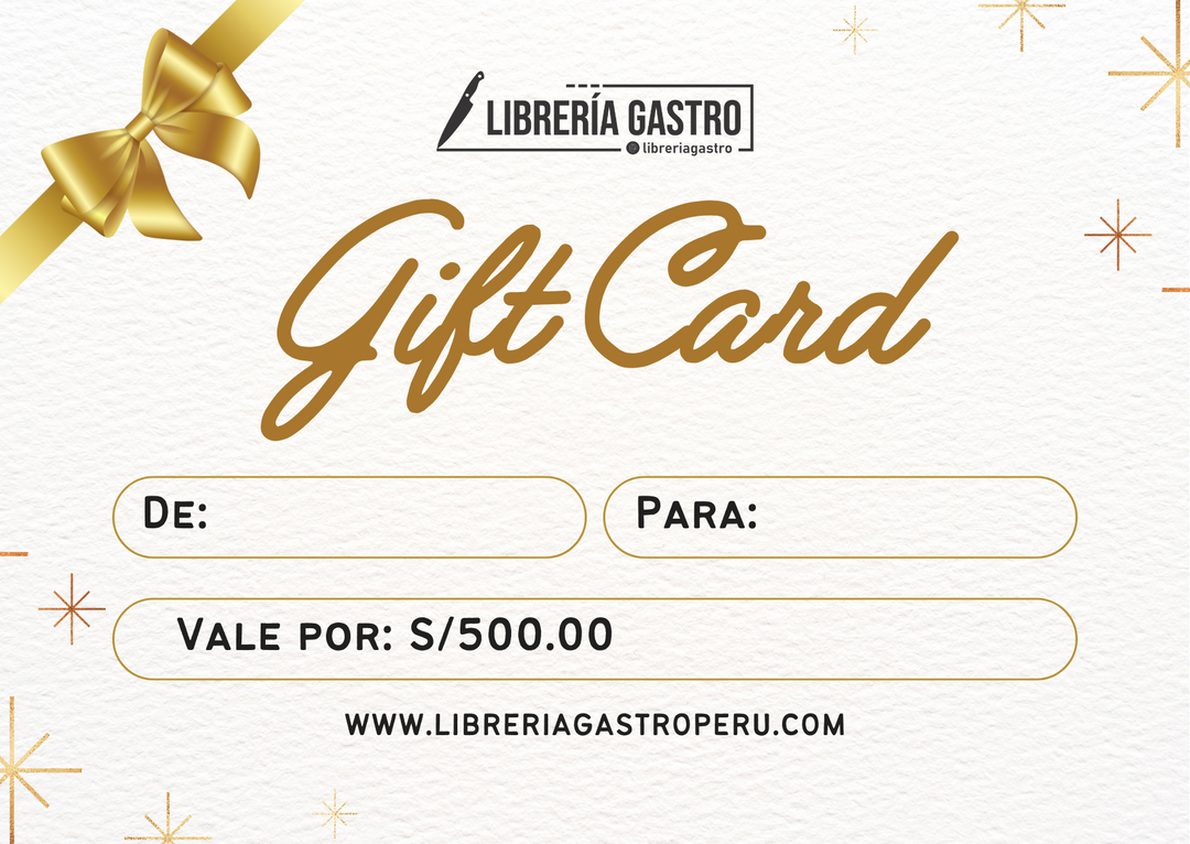 Gift Card digital, LIBRERIA GASTRO