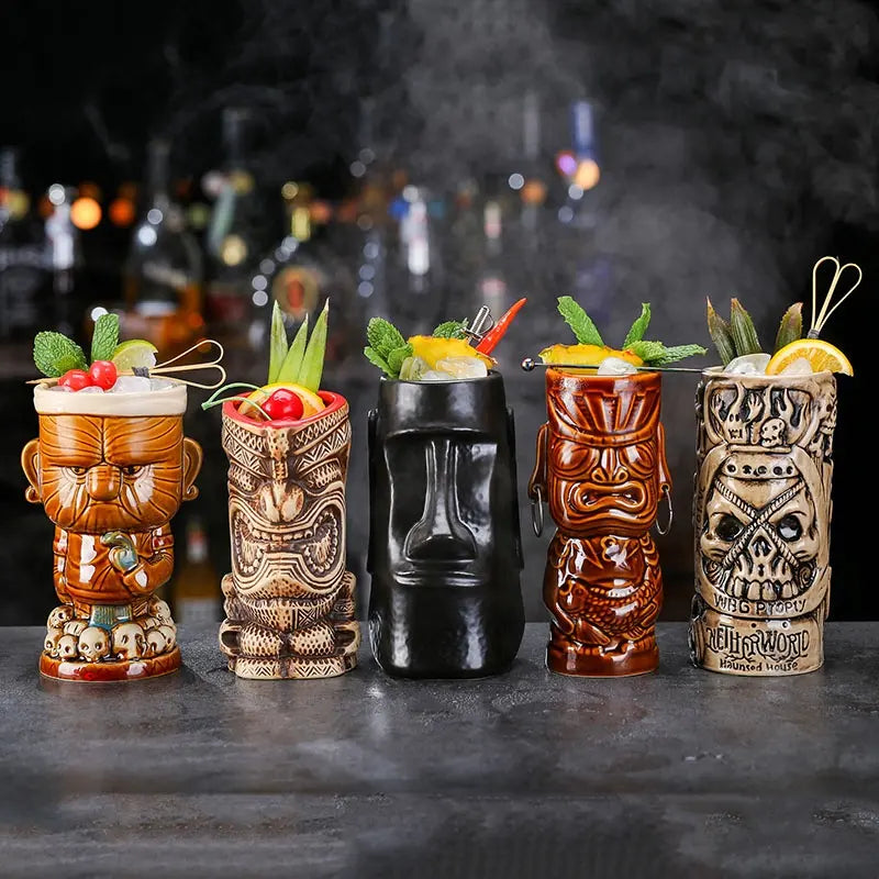 CERAMIC SHAMEFUL TIKI MUG 440ML