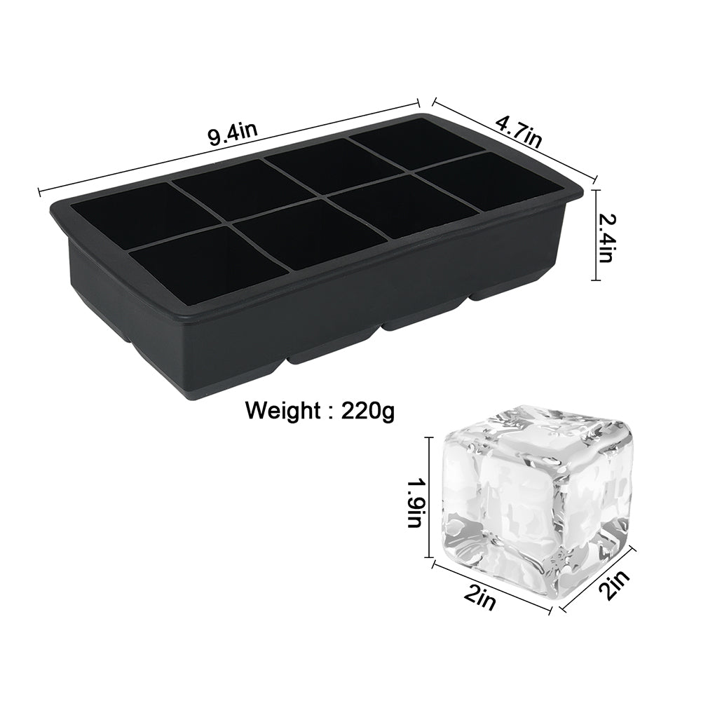 Molde de hielo cuadrado 5cm x 6 cavidades bartending