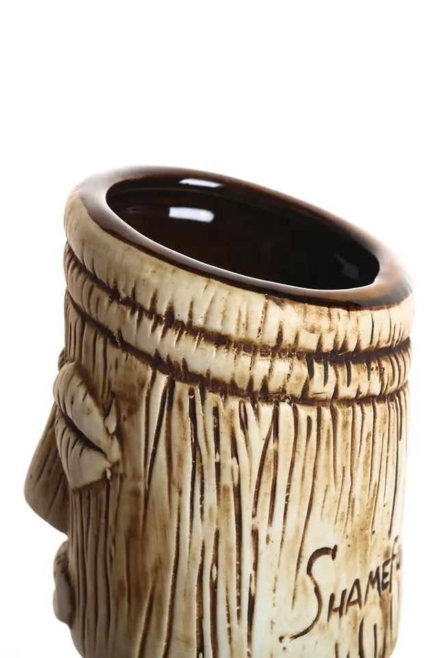 CERAMIC SHAMEFUL TIKI MUG 440ML