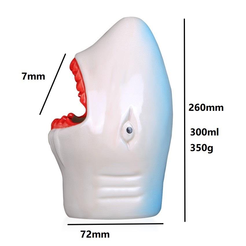 Tki tiburón blanco con diente rojo 300ml.
