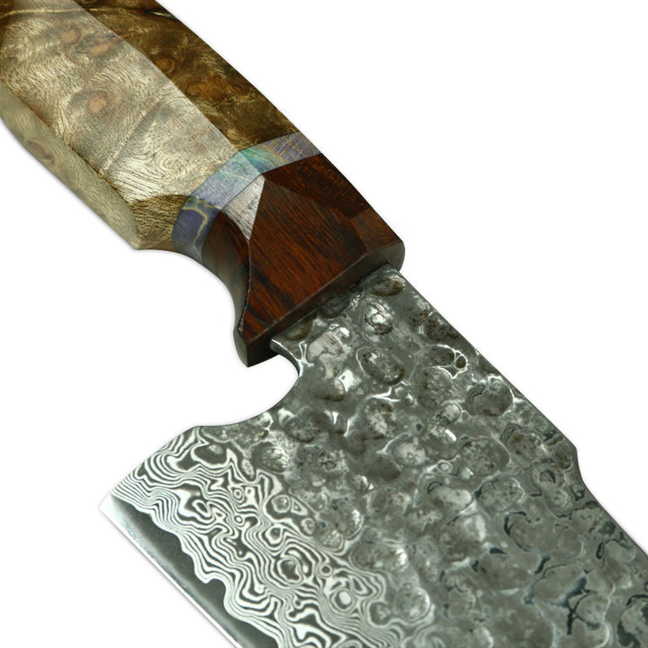 Cuchillo kiritsuke de Damasco de martillo hecho a mano, Japón, vg 10, chef