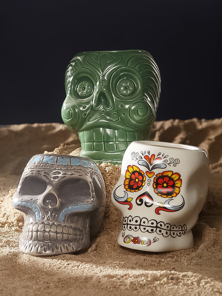 TIKI cerámica con calavera 390ml