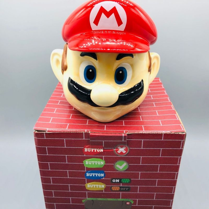 Taza Super Mario Bros 3D con tapa