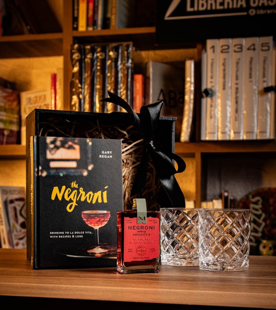 BOX NEGRONI PREMIUN 6 PIEZAS-CAJA MADERA