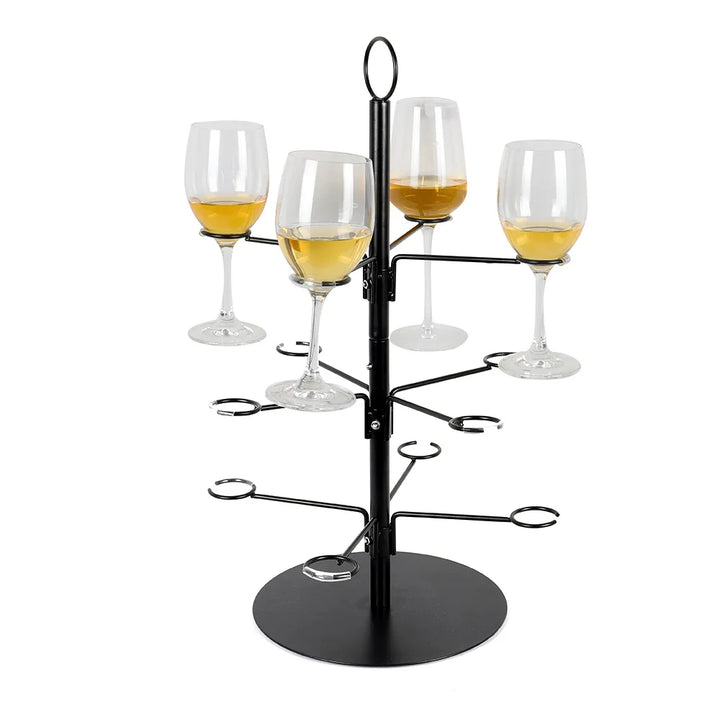 Soporte de Metal para copas de vino, estante colgante en espiral de alta calidad y lujo para Bar y cocina