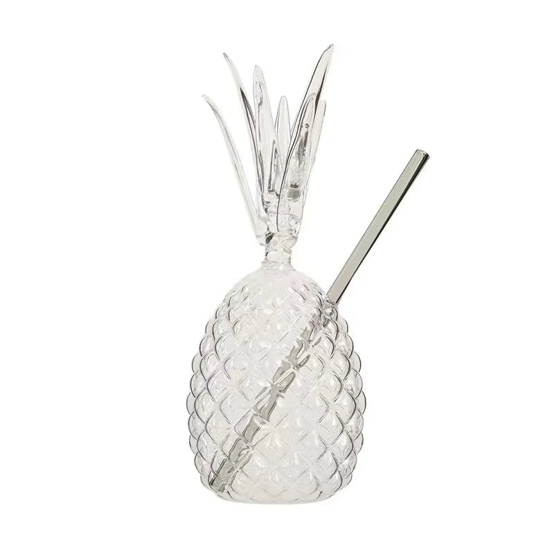 Vaso De Piña Con Pajita 350ml Glass