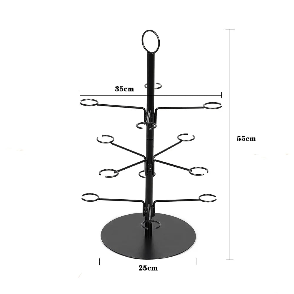 Soporte de Metal para copas de vino, estante colgante en espiral de alta calidad y lujo para Bar y cocina