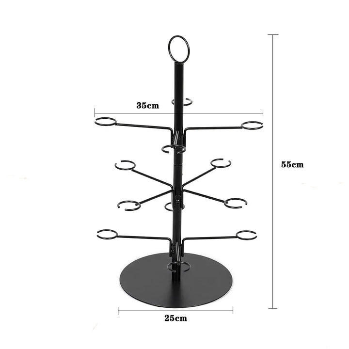 Soporte de Metal para copas de vino, estante colgante en espiral de alta calidad y lujo para Bar y cocina