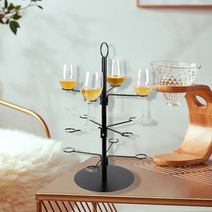 Soporte de Metal para copas de vino, estante colgante en espiral de alta calidad y lujo para Bar y cocina