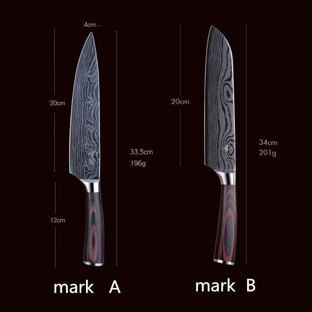 Knife Damascus /Santoku