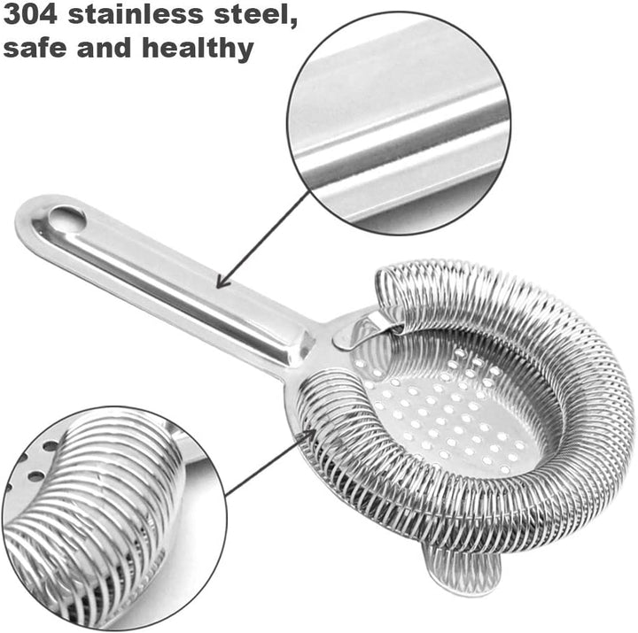 Colador de acero inoxidable con aberturas cruzadas